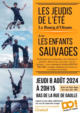 Parkour show with Les Enfants Sauvages
