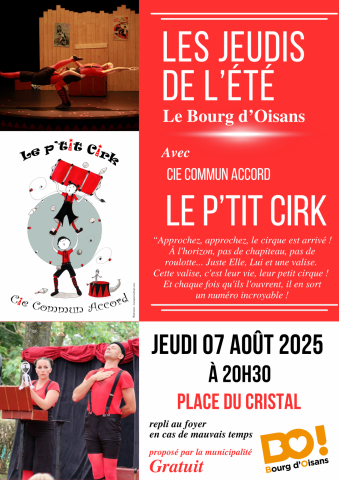 Jeudi du Bourg – le P’tit Cirk – compagnie commun accord_Le Bourg-d’Oisans