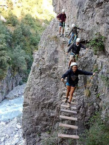 Supervised via ferrata_Saint-Christophe-en-Oisans