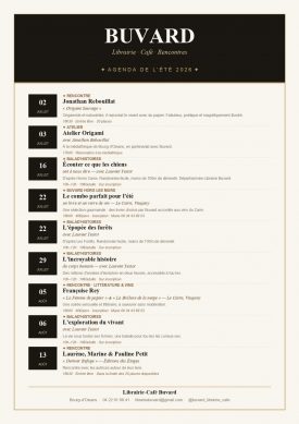 Summer Schedule: Café Buvard
