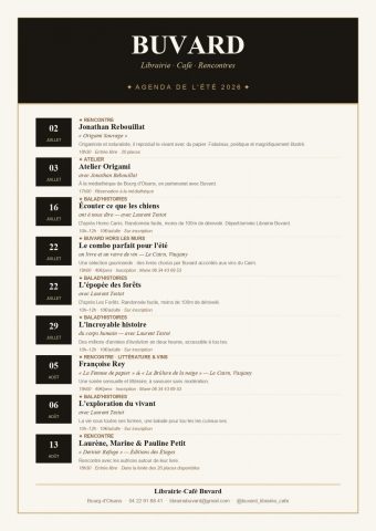 Summer Schedule: Café Buvard_Le Bourg-d’Oisans