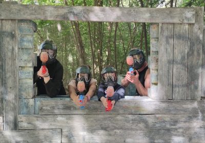 Gel Blaster in the Forest