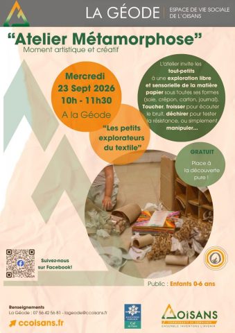 Metamorphosis Workshop – Little Textile Explorers_Le Bourg-d’Oisans