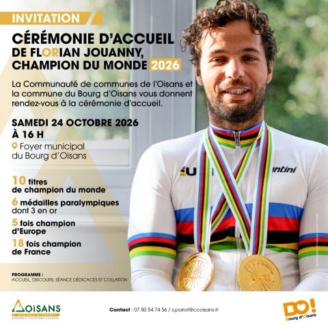Welcome Ceremony for Florian Jouanny, 2026 World Champion_Le Bourg-d’Oisans